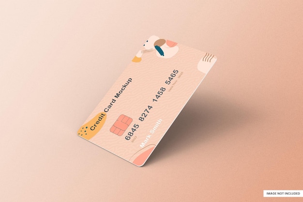 credit card mockup psd template