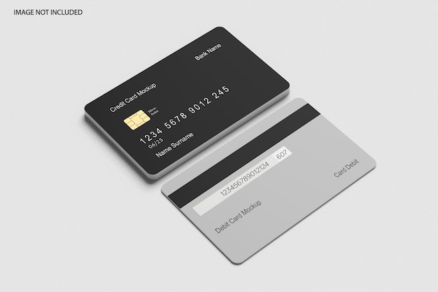 Credit card mockup