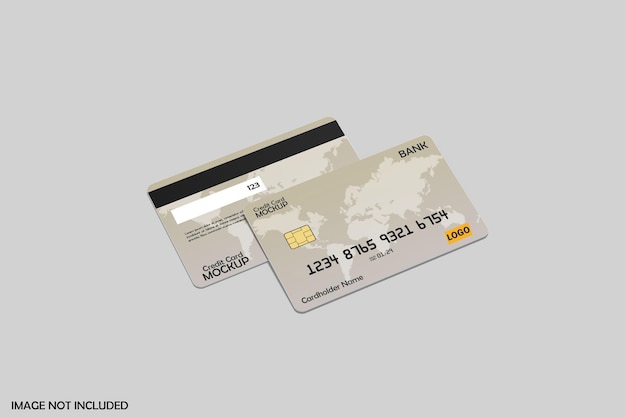 Credit card mockup