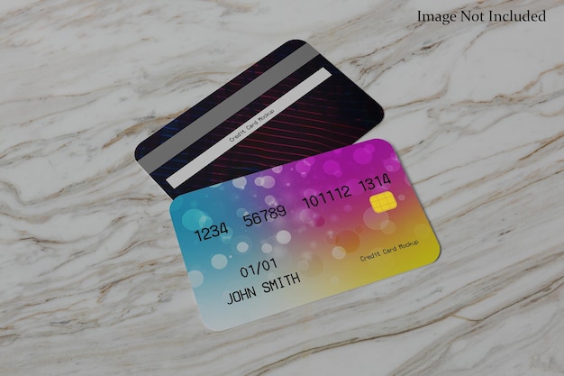 Credit card mockup