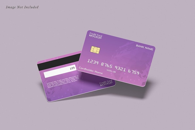 credit card mockup