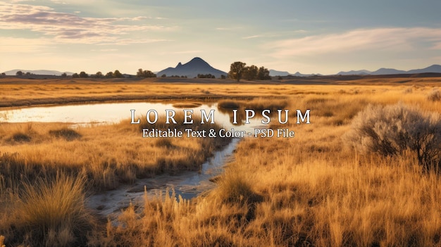 A creek crosses the prairie at Maxwell National Wildlife Refuge in New Mexico