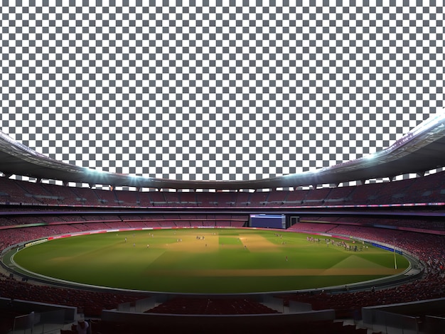 cricket stadium isolated on transparent background