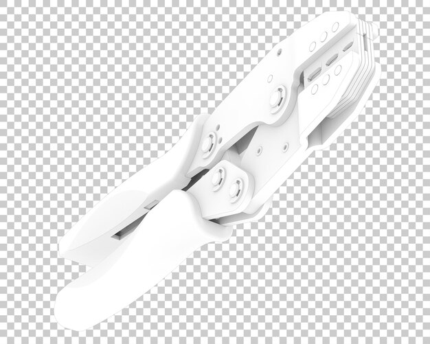 Crimper isolated on transparent background 3d rendering illustration