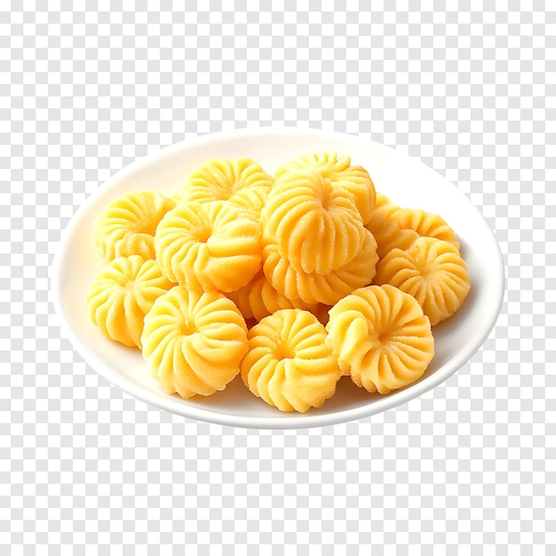 PSD crispy butter murukku set on a transparent background for clean and clear focus