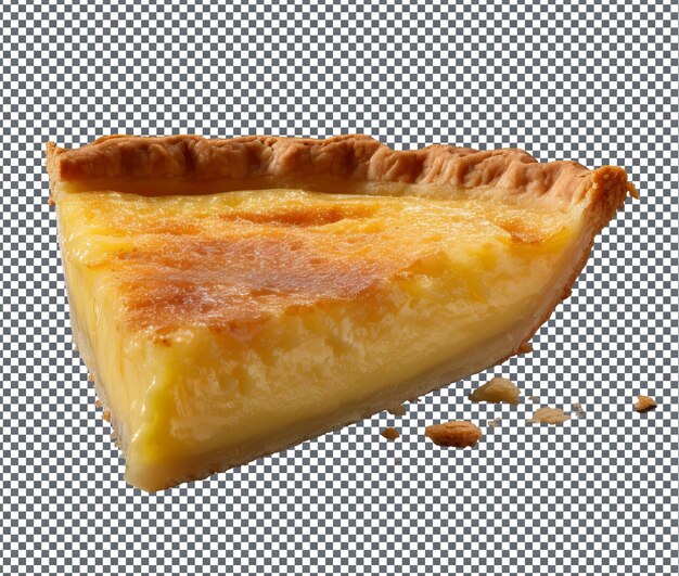 Crispy Buttermilk Pie isolated on transparent background