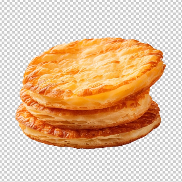 Crispy Pie Bread isolated on transparent background