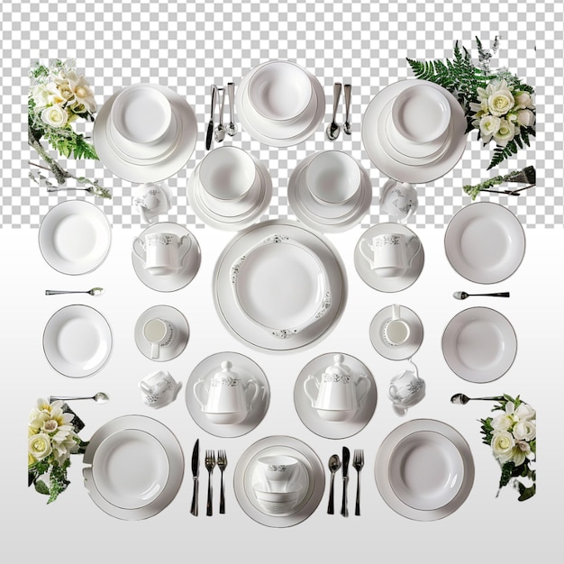 PSD crockery set mockup tableware mockup