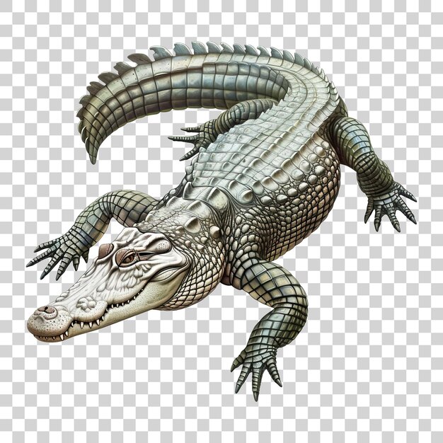 Crocodile isolated on transparent background PNG