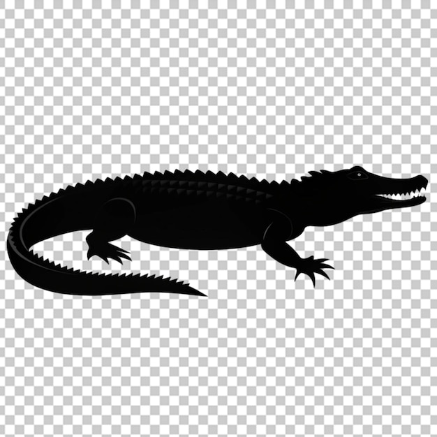 PSD crocodile silhouette