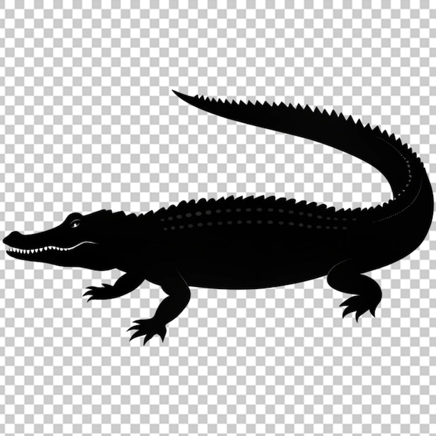 Crocodile silhouette