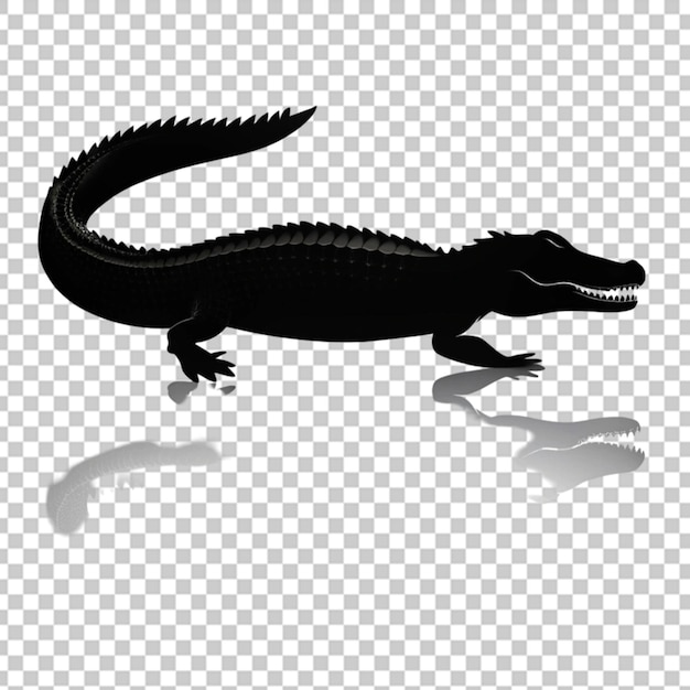 Crocodile silhouette