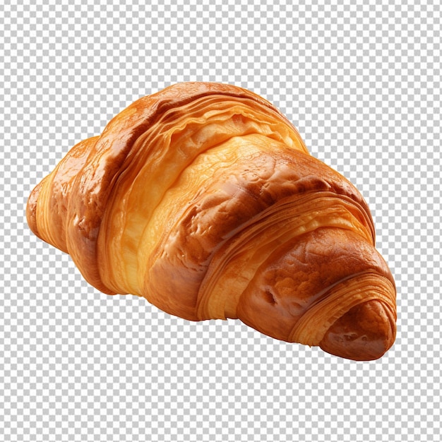 Croissant isolated on transparent background