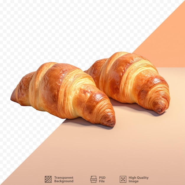 a croissant with a box of sugar on it