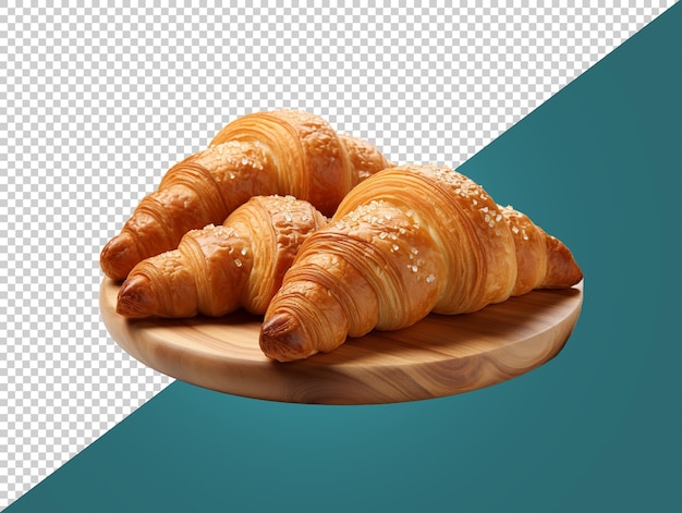 Croissant with transparent background