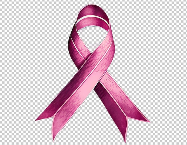 crossed pink ribbon