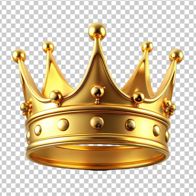 PSD crown isolated on transparent background png psd