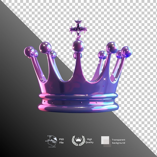 Crown isolated on transparent background