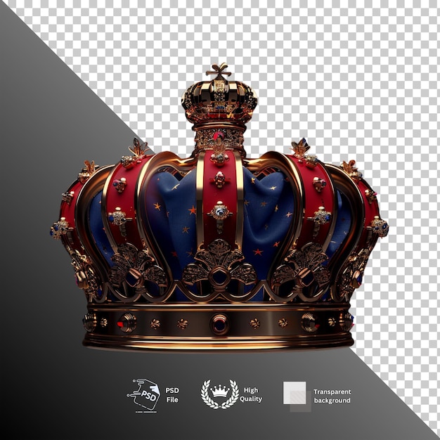 Crown isolated on transparent background