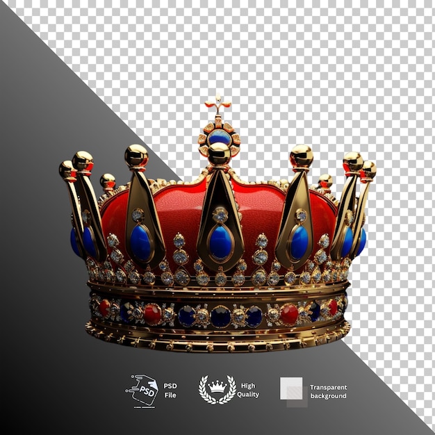 Crown isolated on transparent background