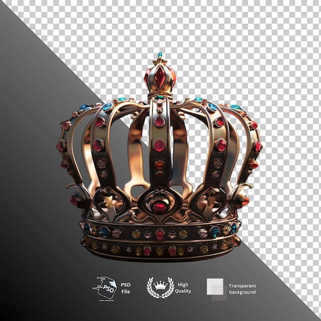 Crown isolated on transparent background