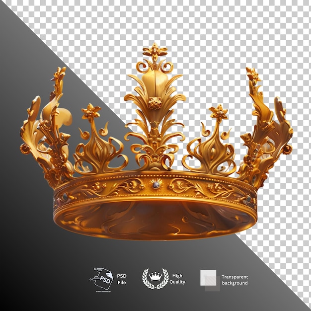 Crown isolated on transparent background