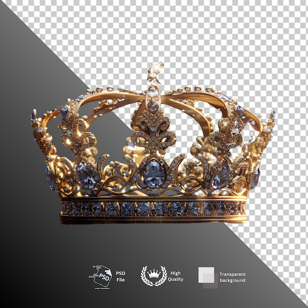 Crown isolated on transparent background