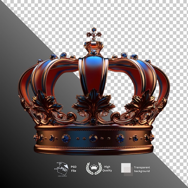 Crown isolated on transparent background