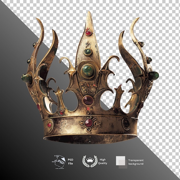 Crown isolated on transparent background