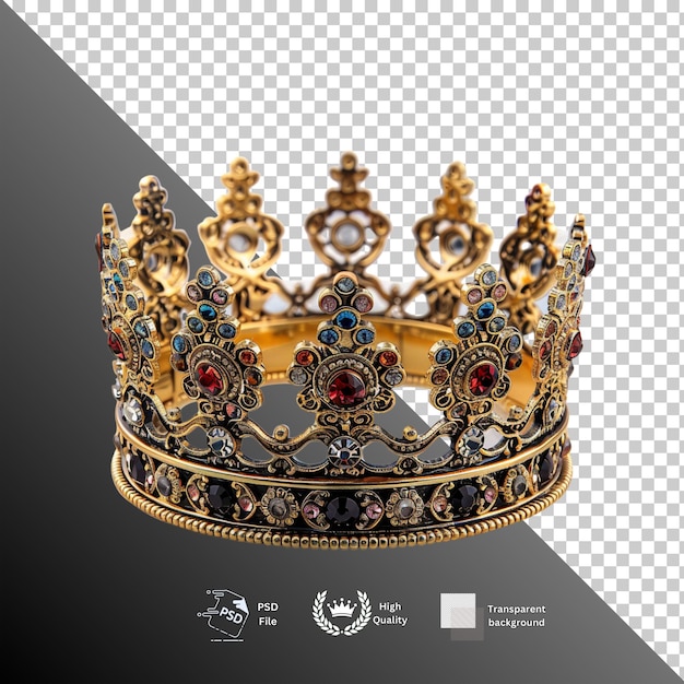 Crown isolated on transparent background