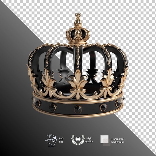 Crown isolated on transparent background