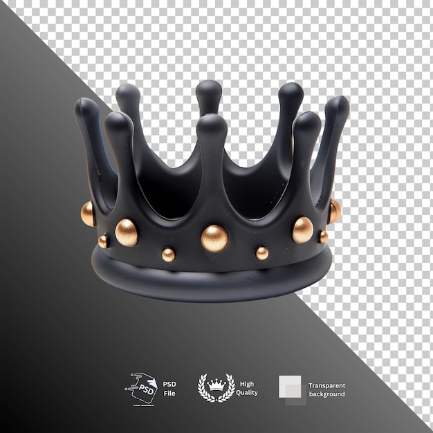 Crown isolated on transparent background