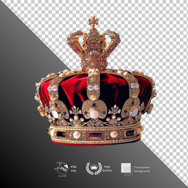 Crown isolated on transparent background