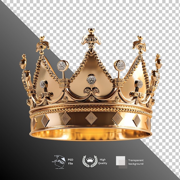 Crown isolated on transparent background