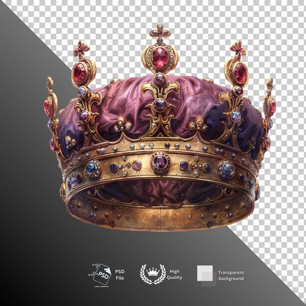 Crown isolated on transparent background