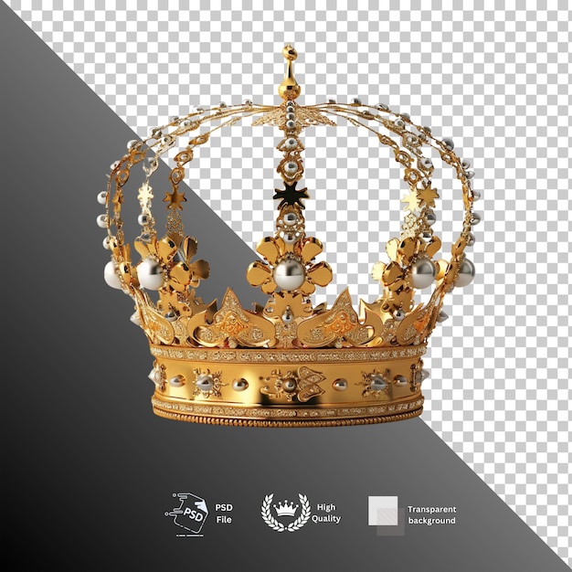 Crown isolated on transparent background