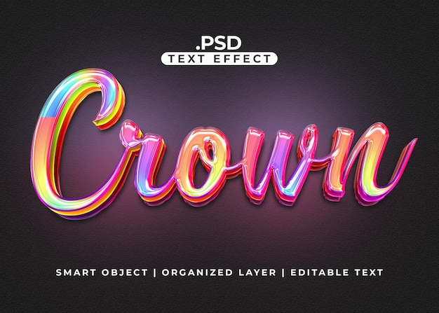 Crown Text Effect