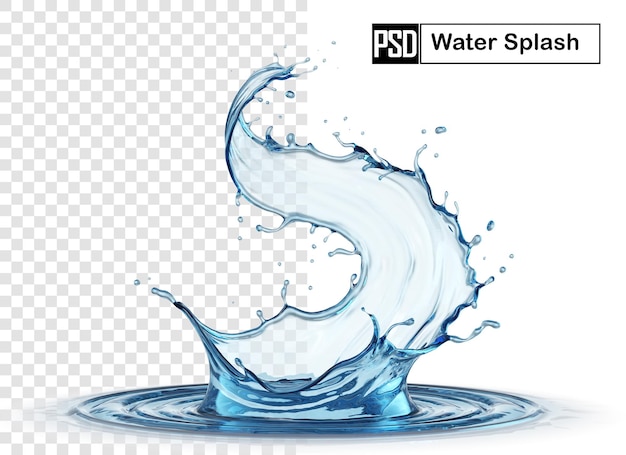 Crown water Liquid splash transparent