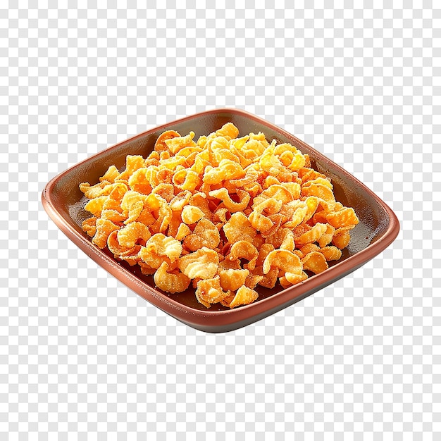 PSD crunchy corn snacks isolated on a transparent background