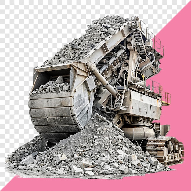 PSD crusher transparent background isolated image generative ai