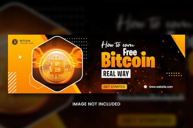 PSD crypto currency bitcoin social media banner