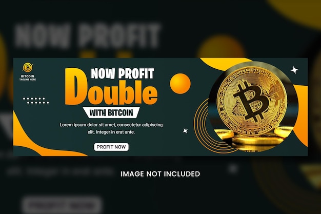 PSD crypto currency bitcoin social media banner