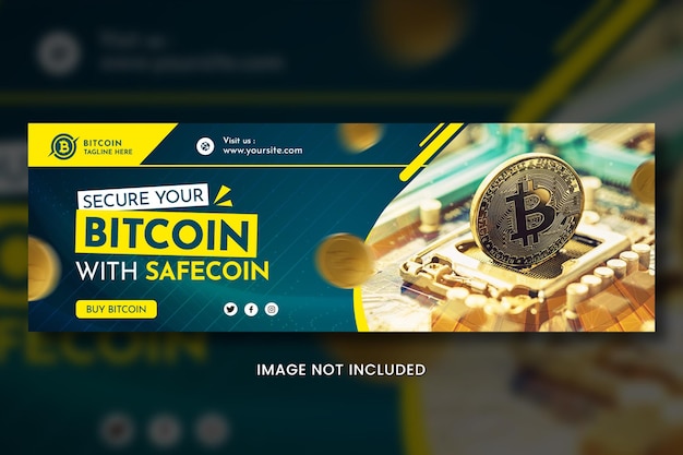 PSD crypto currency bitcoin social media banner