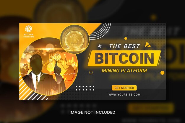 PSD crypto currency bitcoin social media banner