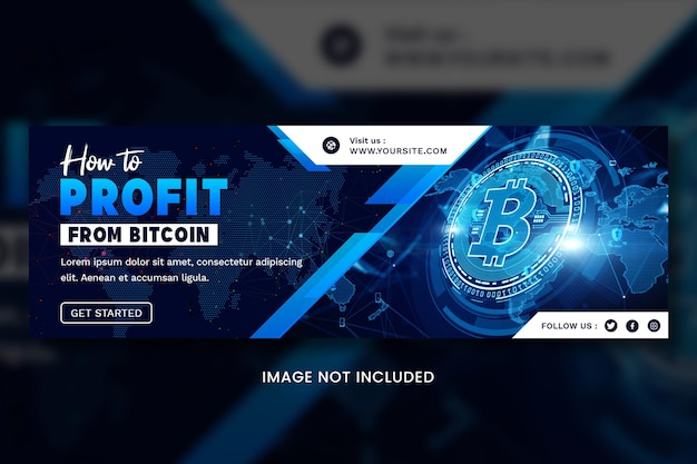 PSD crypto currency bitcoin social media banner