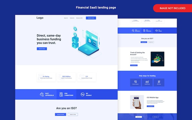 Crypto Currency Financial SaaS landing page design