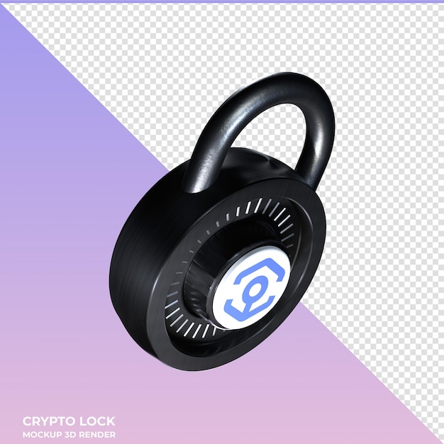 Crypto Lock Ankr ANKR 3D icon