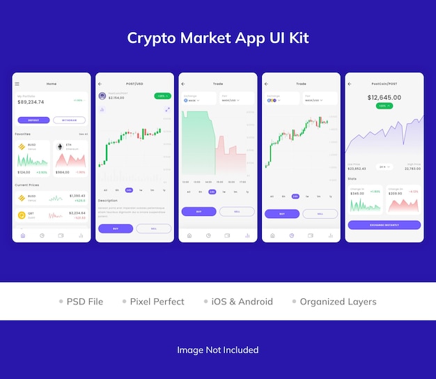 Crypto Market App UI Kit