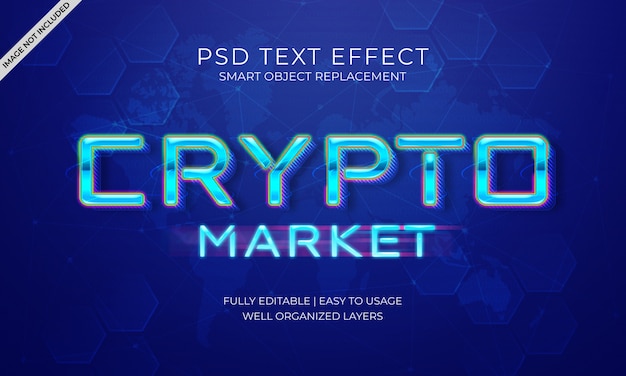 CRYPTO MARKET TEXT EFFECT