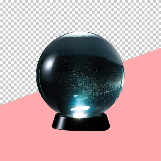 Crystal ball isolated object transparent background